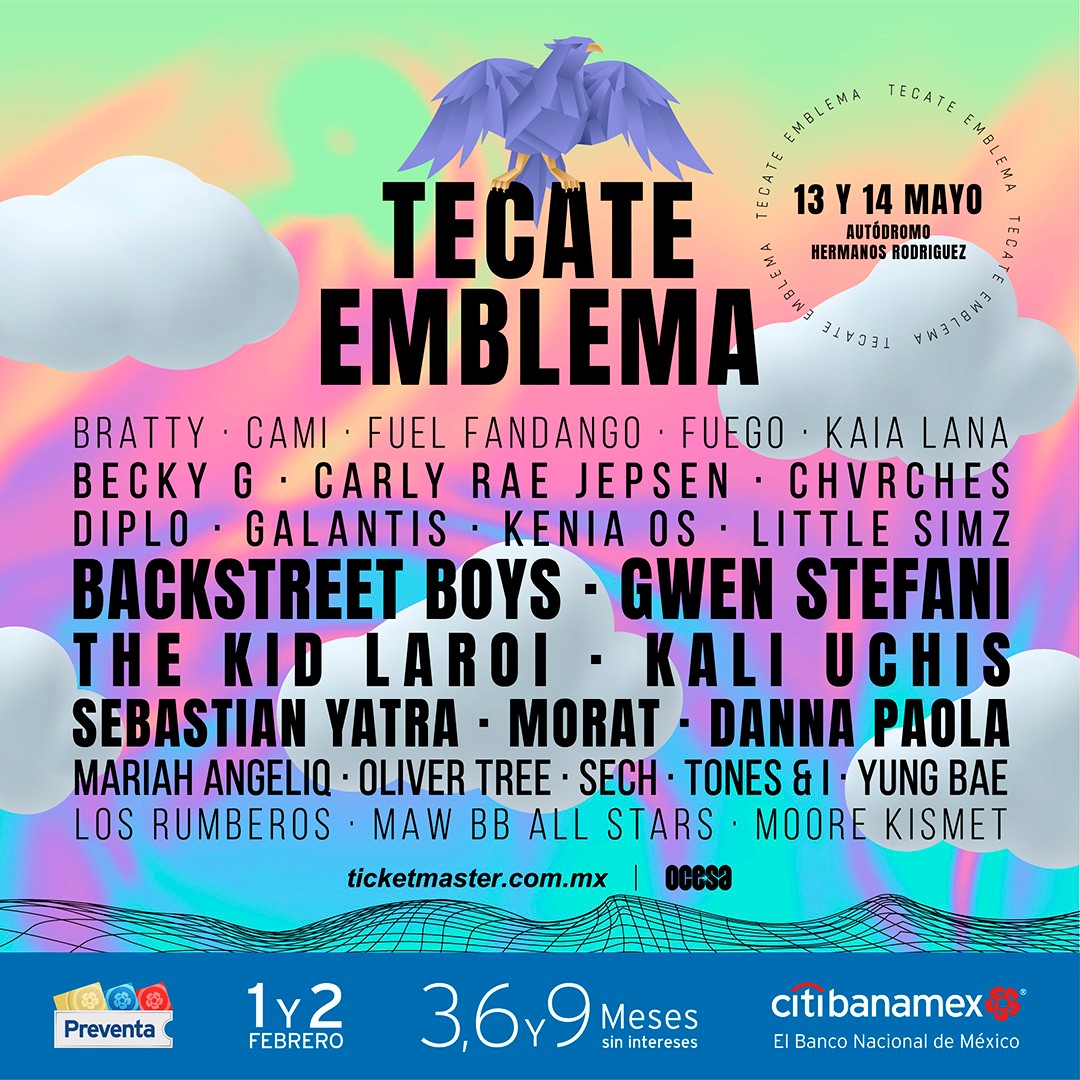 Tecate Emblema anuncia lineup, en la primera edición de este festival